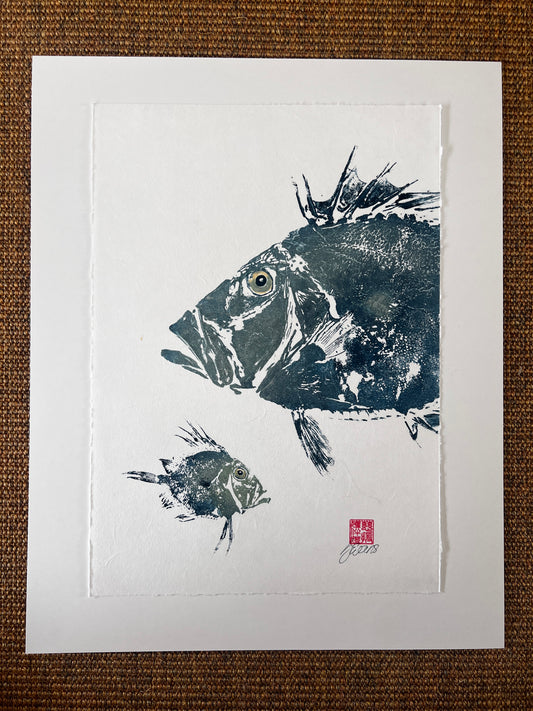 John Dory & Juvenile – Gyotaku Print