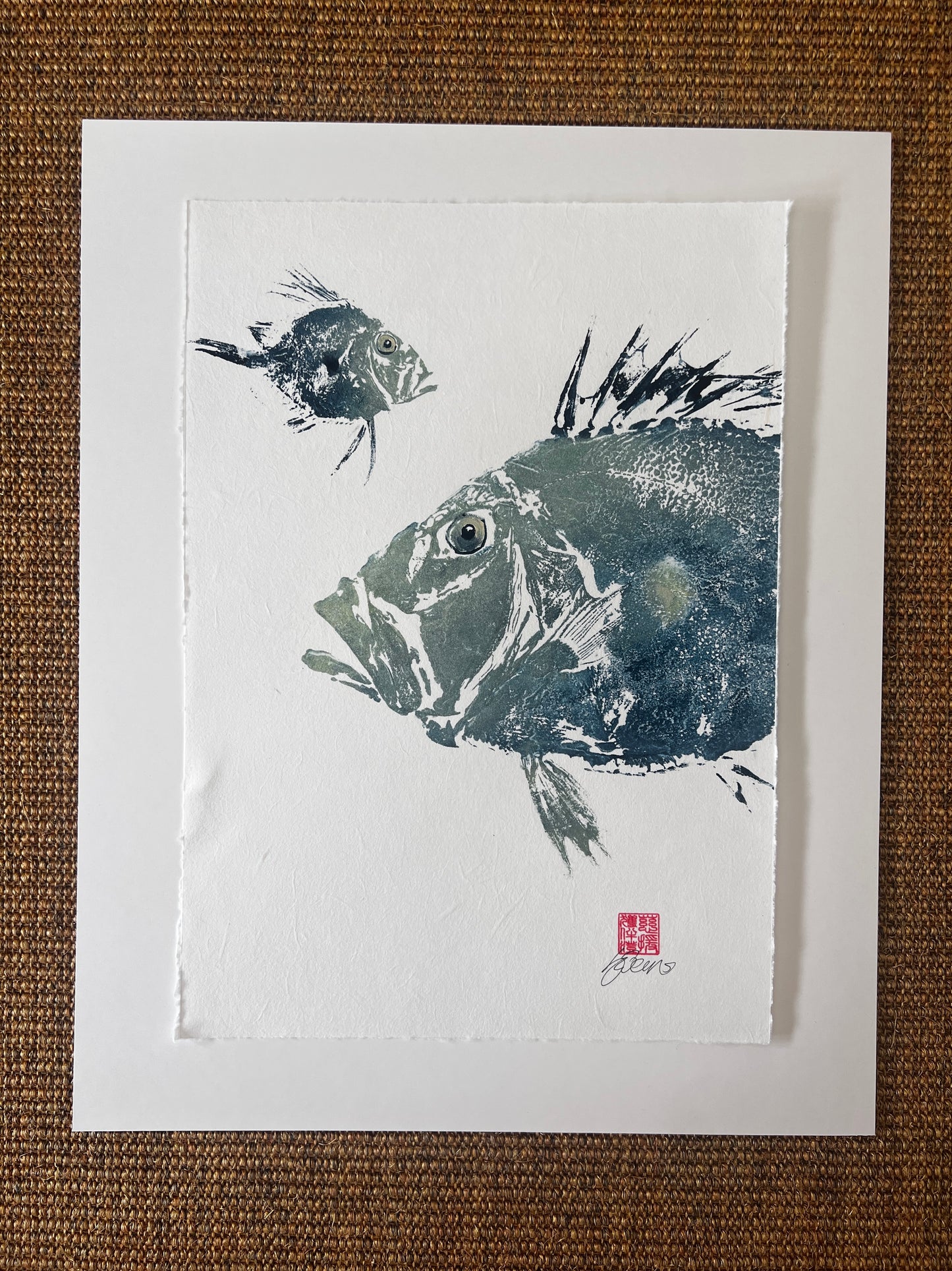 John Dory & Juvenile – Gyotaku Print