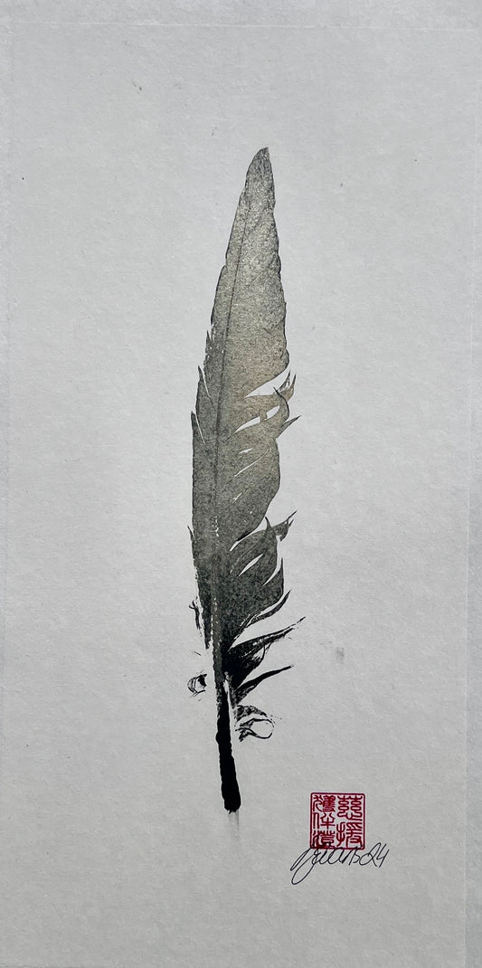 Feather Gyotaku