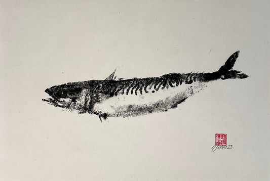 IMPRESSION TAKEN FROM A MACKEREL