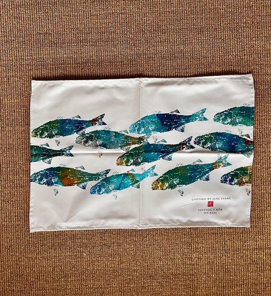 Sea Bass Tea Towel