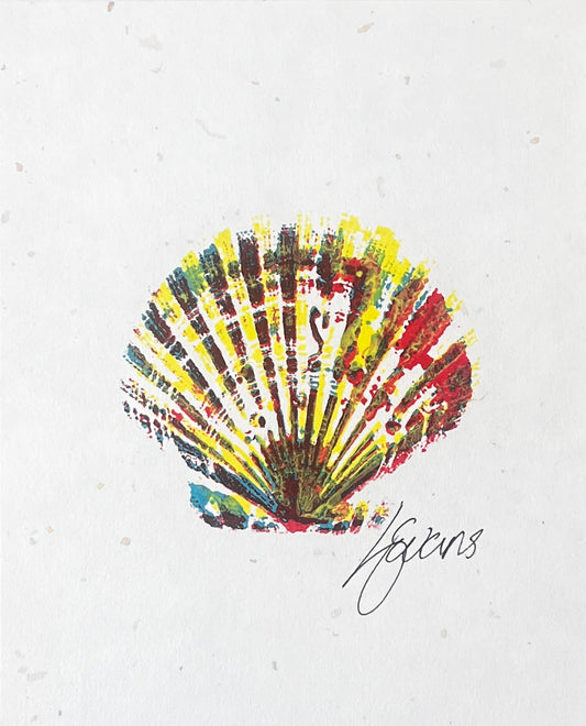 Small Scallop Shell Gyotaku