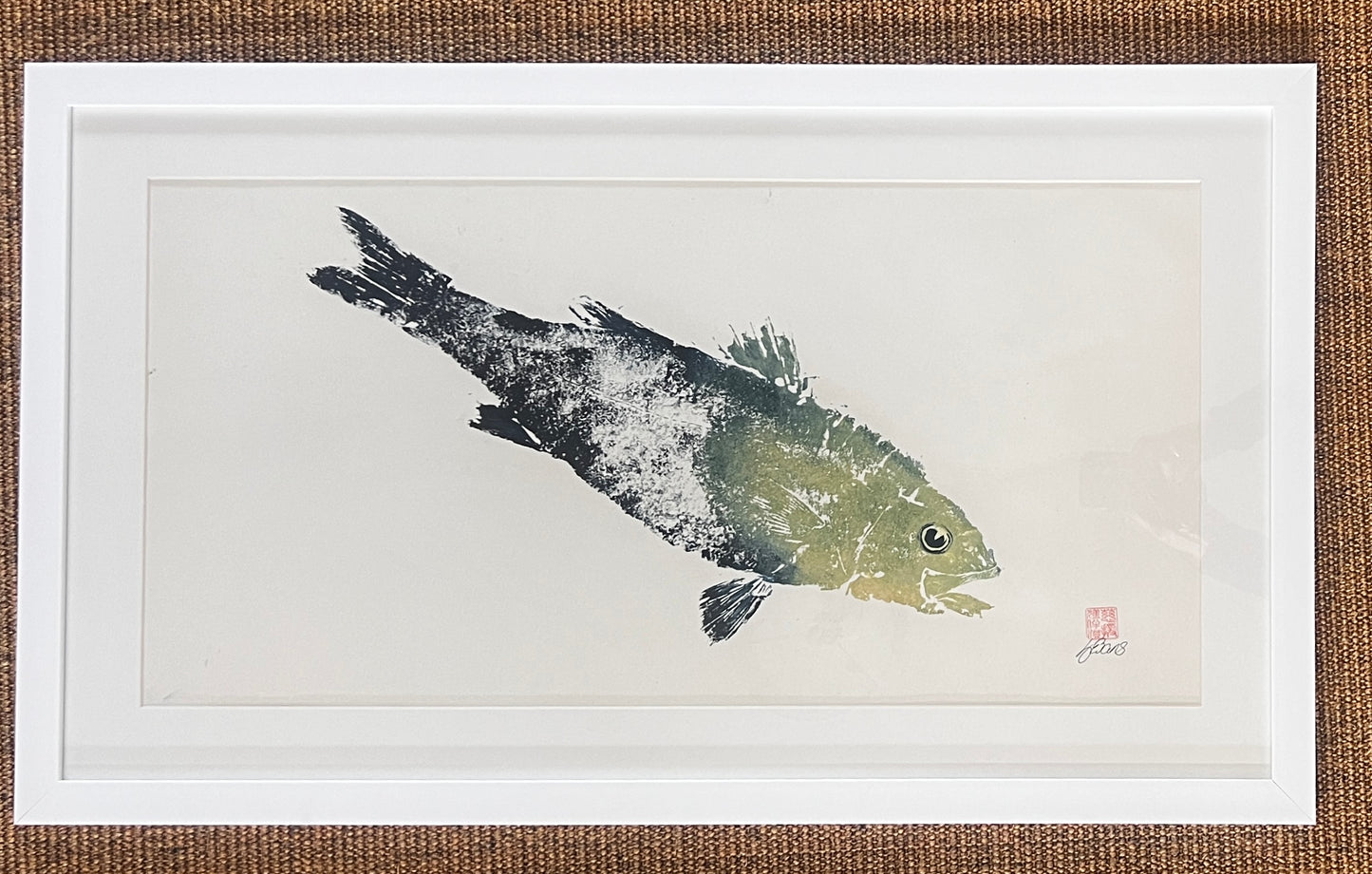 Anglesey Sea Bass Gyotaku