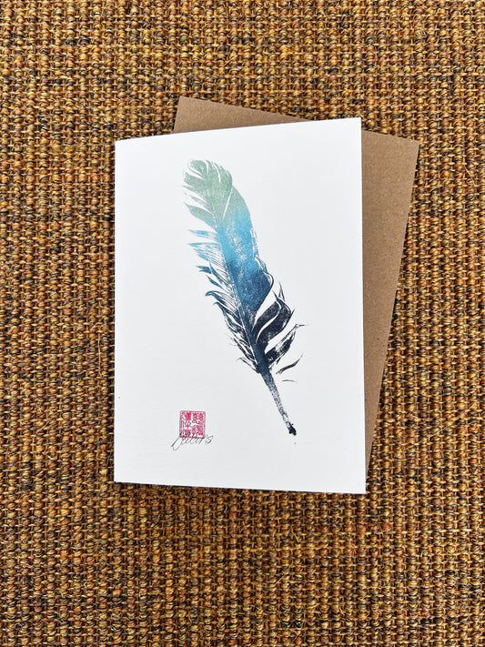 Feather Greeting Card