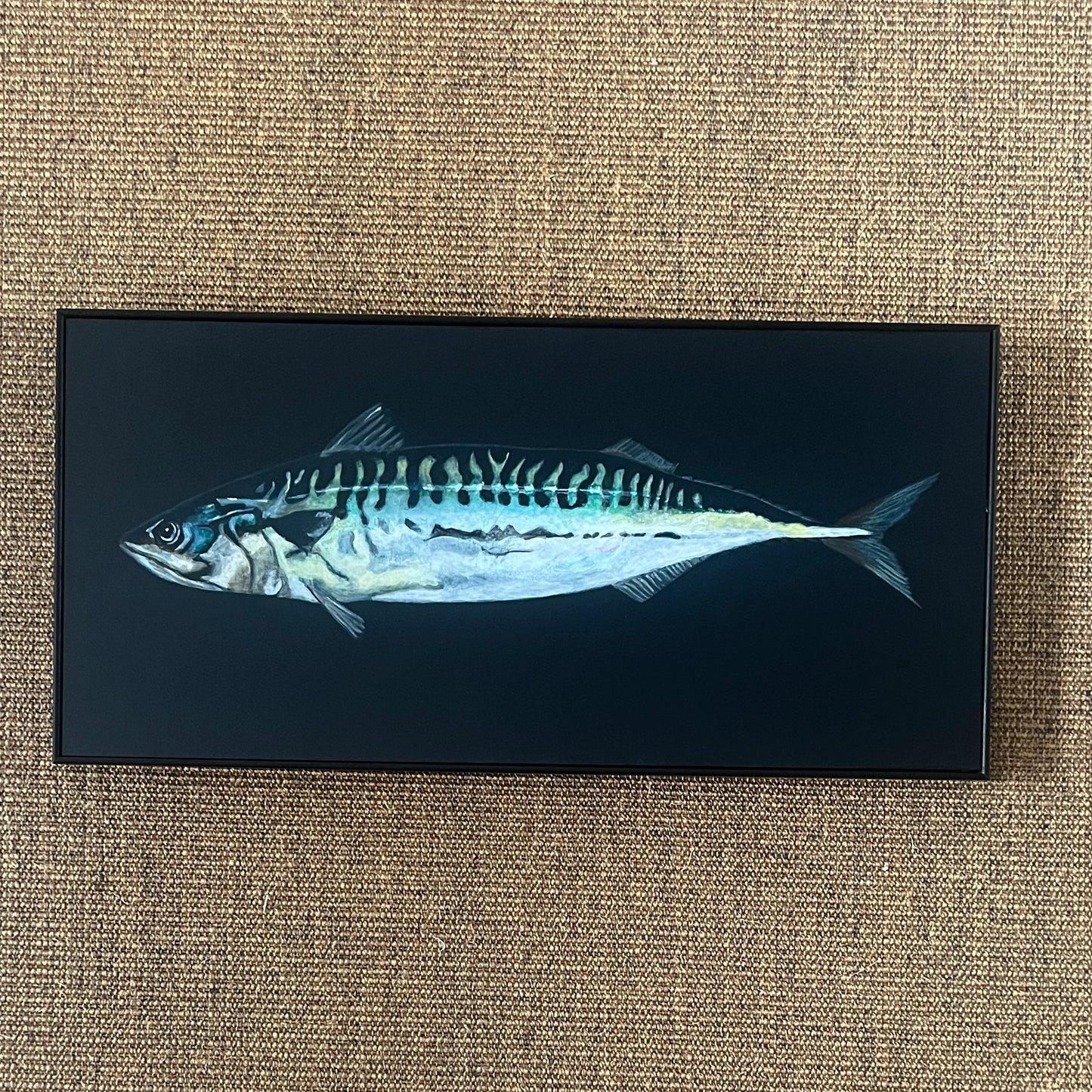 Mackerel Acrylic on Board (Framed)