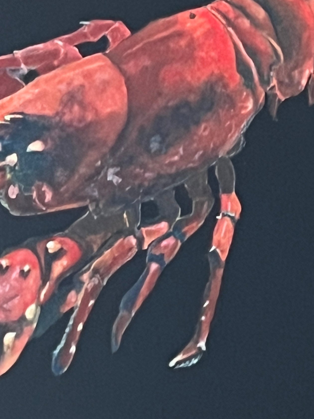 Lobster Acrylic on Board (Framed)