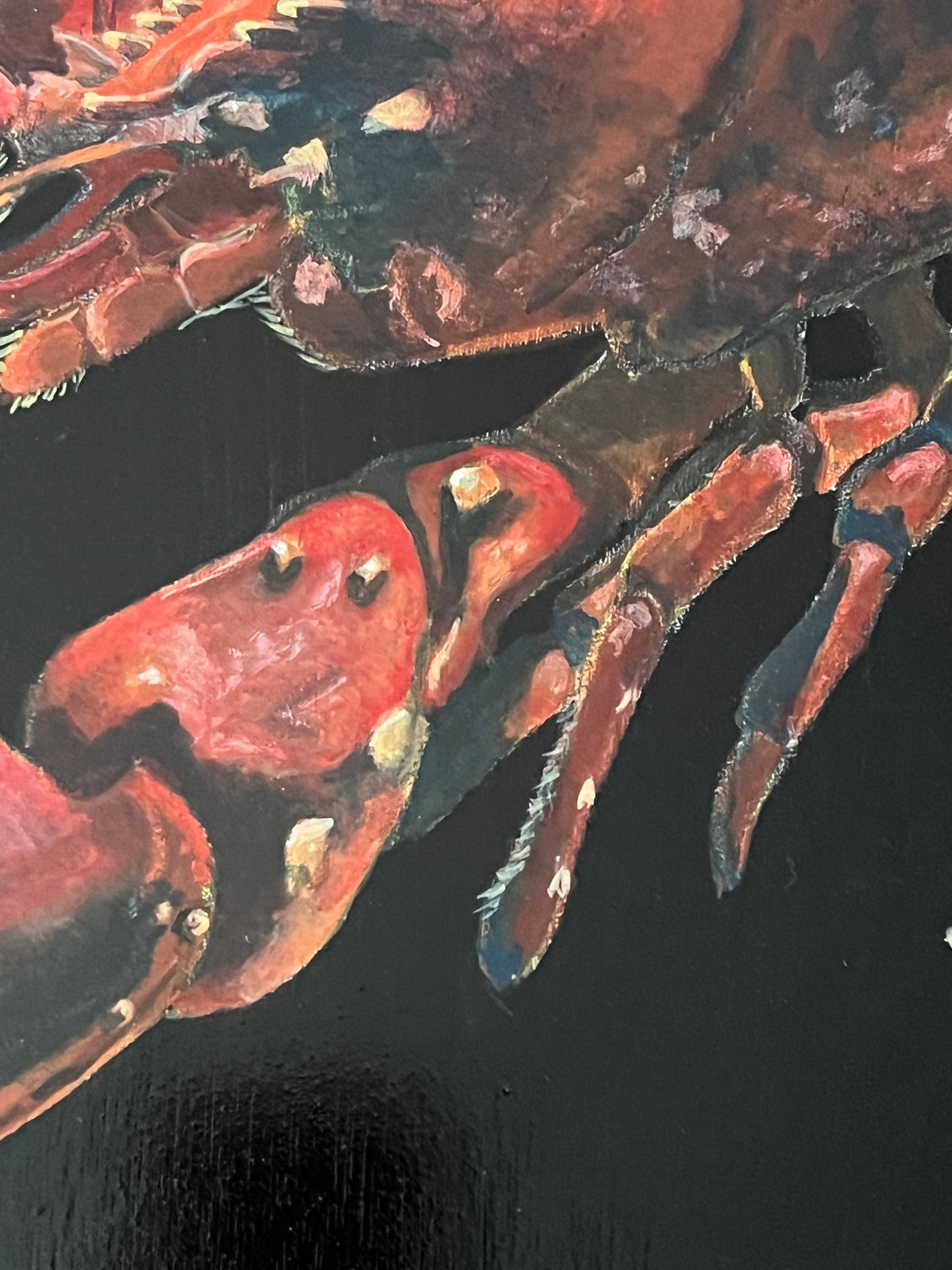 Lobster Acrylic on Board (Framed)