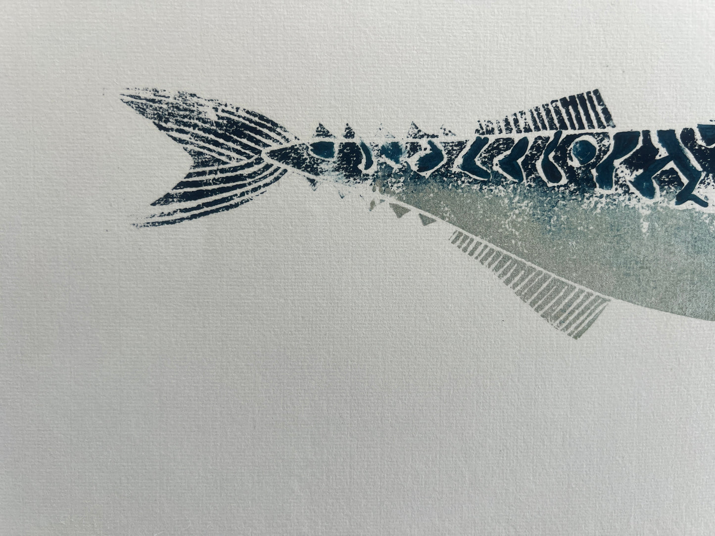 Mackerel -Linotaku Marine Wall Art