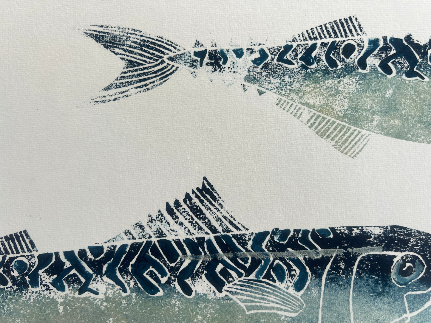 Mackerel -Linotaku Marine Wall Art