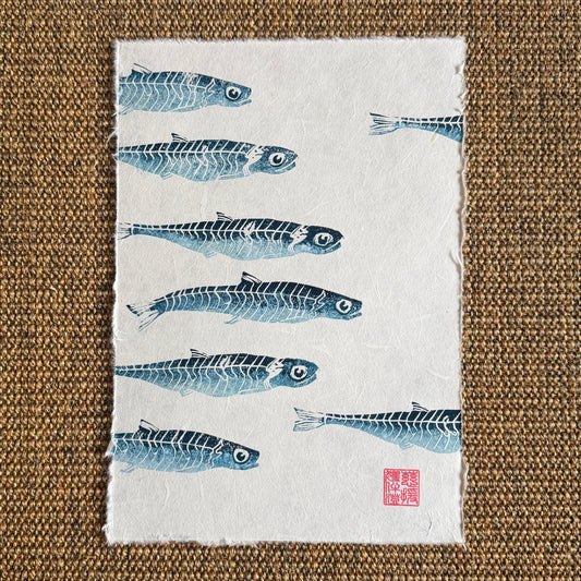 Sardine Lino Print Gyotau