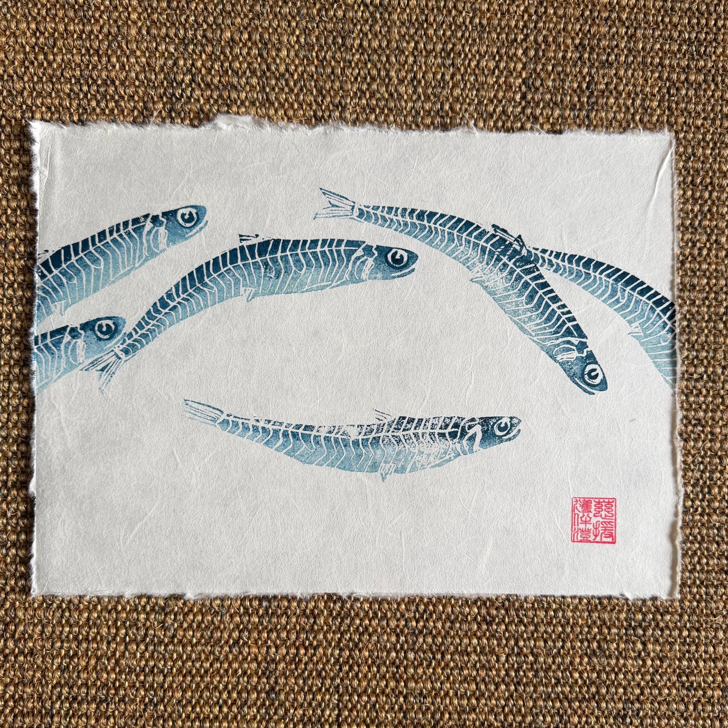 Sardine Lino Print Gyotau