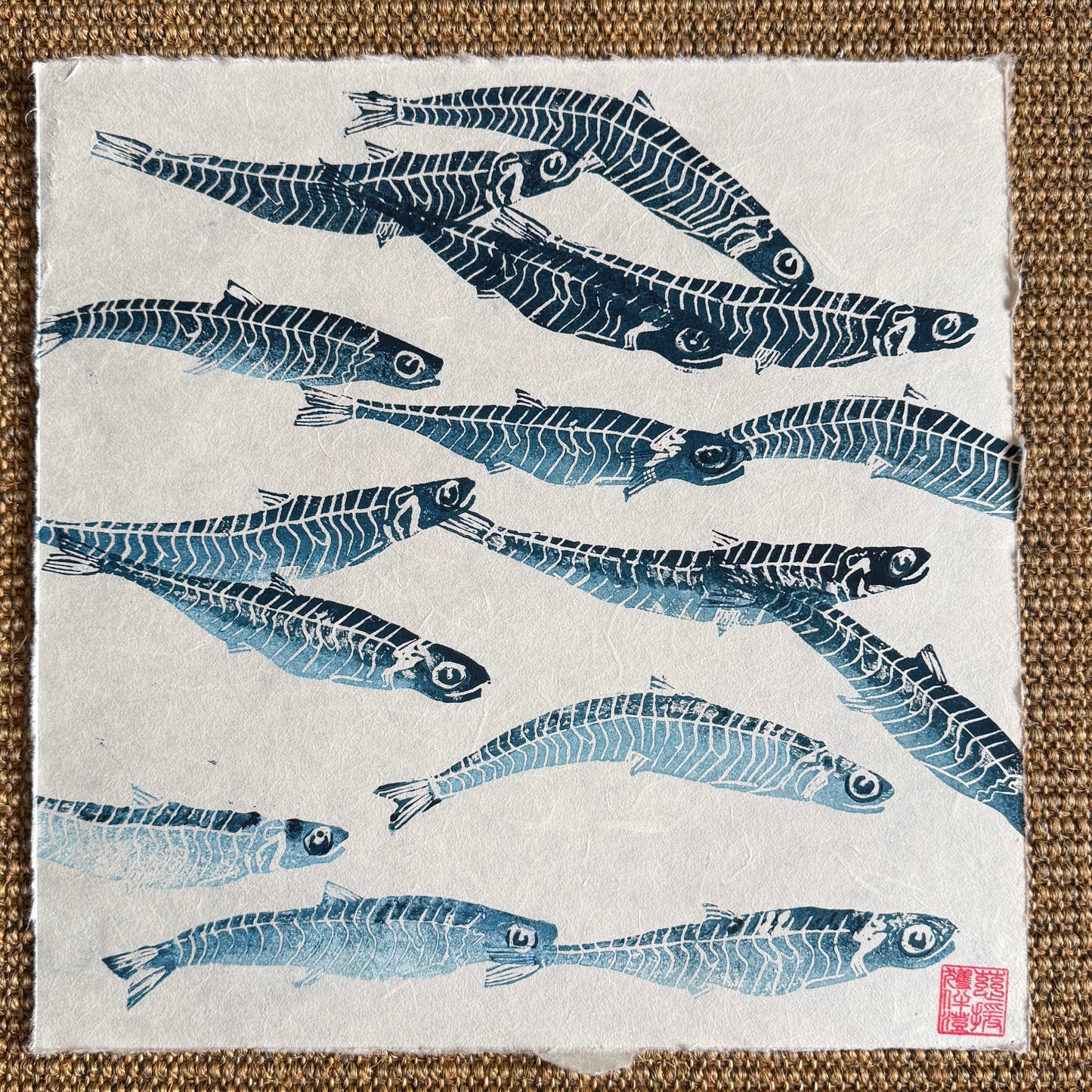 Sardine Lino Print Gyotau