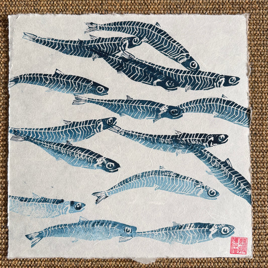 Sardine Lino Print Gyotau
