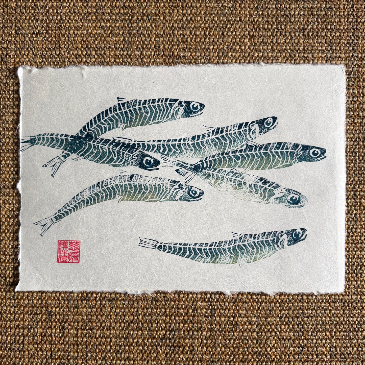 Sardine Lino Print Gyotau