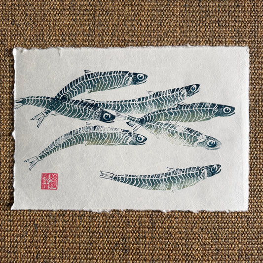 Sardine Lino Print Gyotau