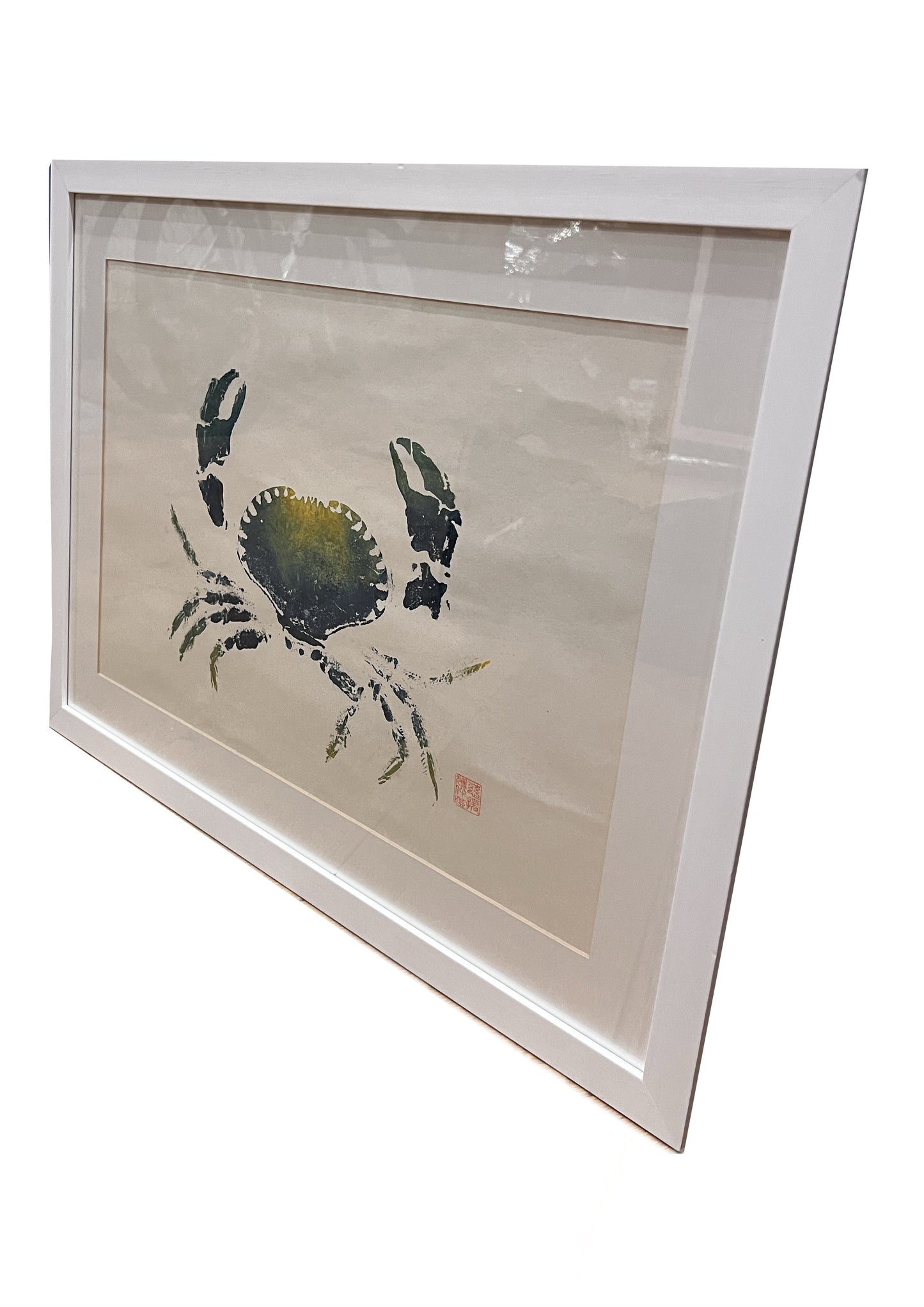 Hand Printed Gyotaku Anglesey Crab