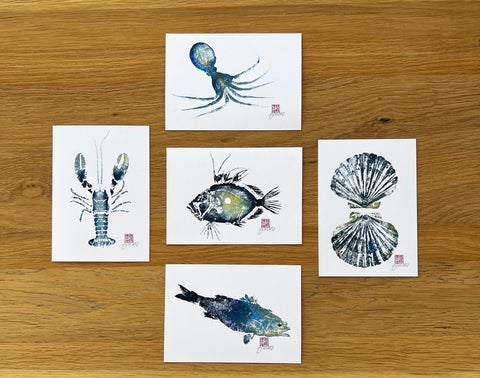 Set of 5 Postcards