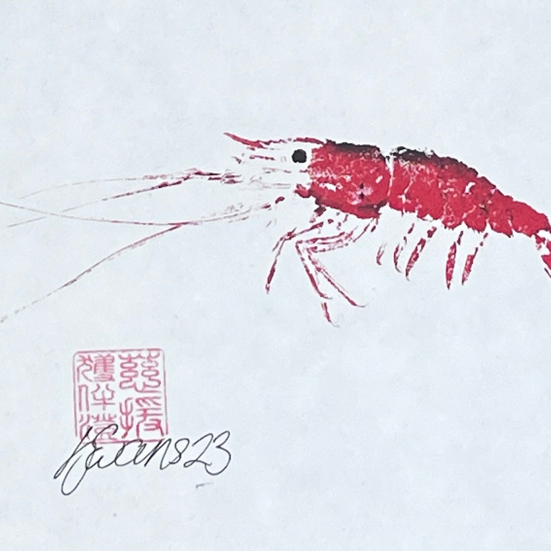 Print of Menai Strait Prawn