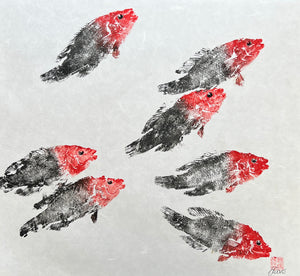 Wrasse Gyotaku Print