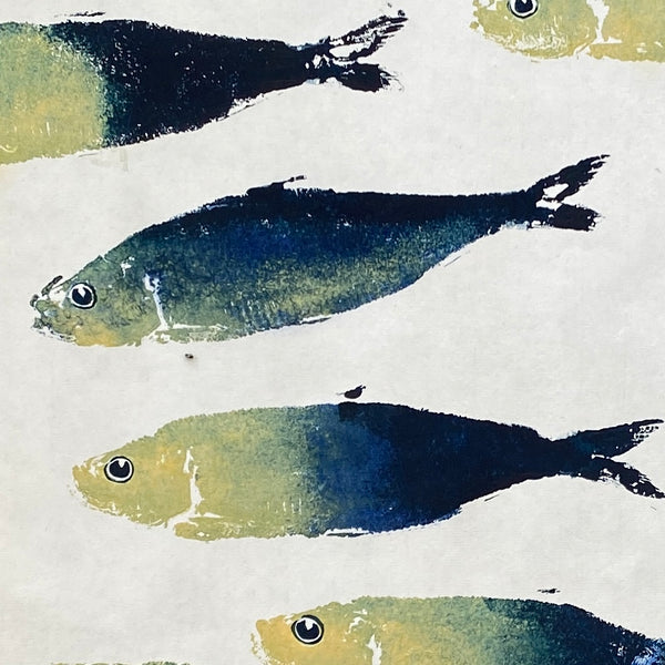Sardines Gyotaku Print