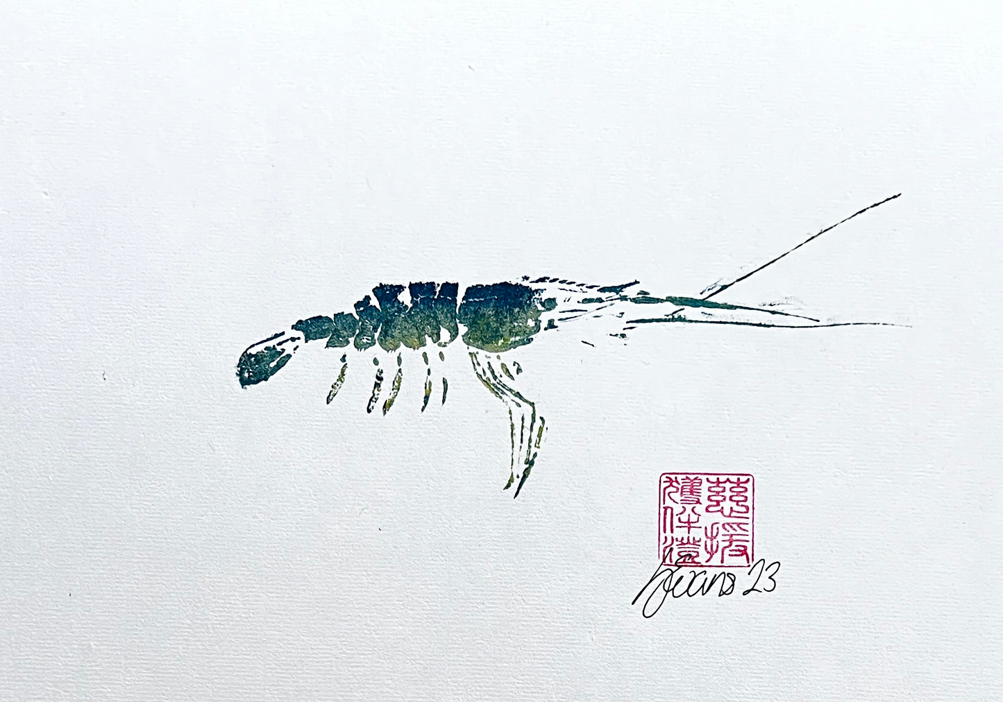 Print of Menai Strait Prawn