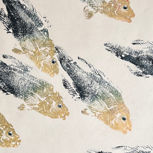 Wrasse Gyotaku Print